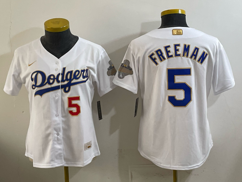 women Los Angeles Dodgers #5 Freeman white Game 2026 Nike MLB Jersey 4010001